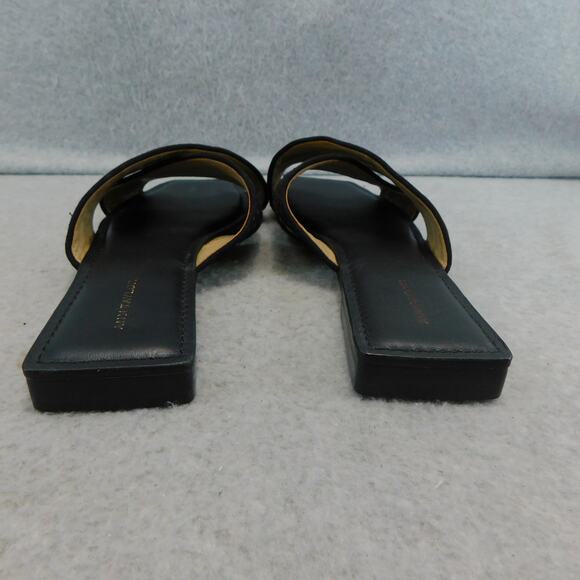 Ann Taylor Women's Flats Woven Straw Crossover Slide Sandals - Size 7 New - Picture 9 of 10